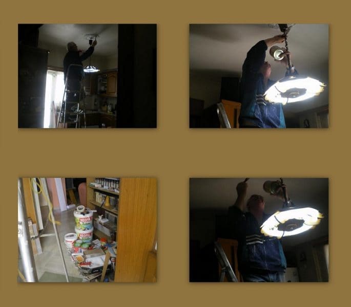 collage painting kitchen