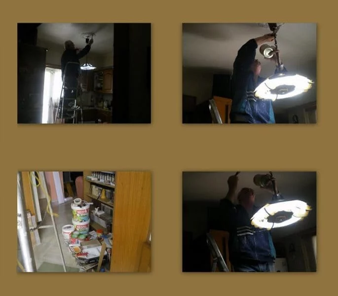 collage painting kitchen