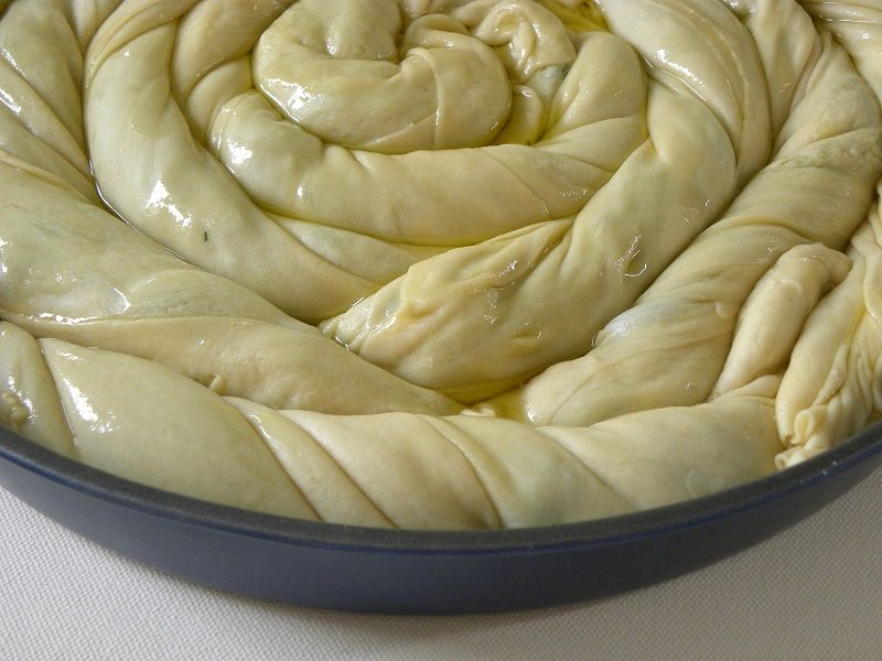 spanakopita strifti before baking