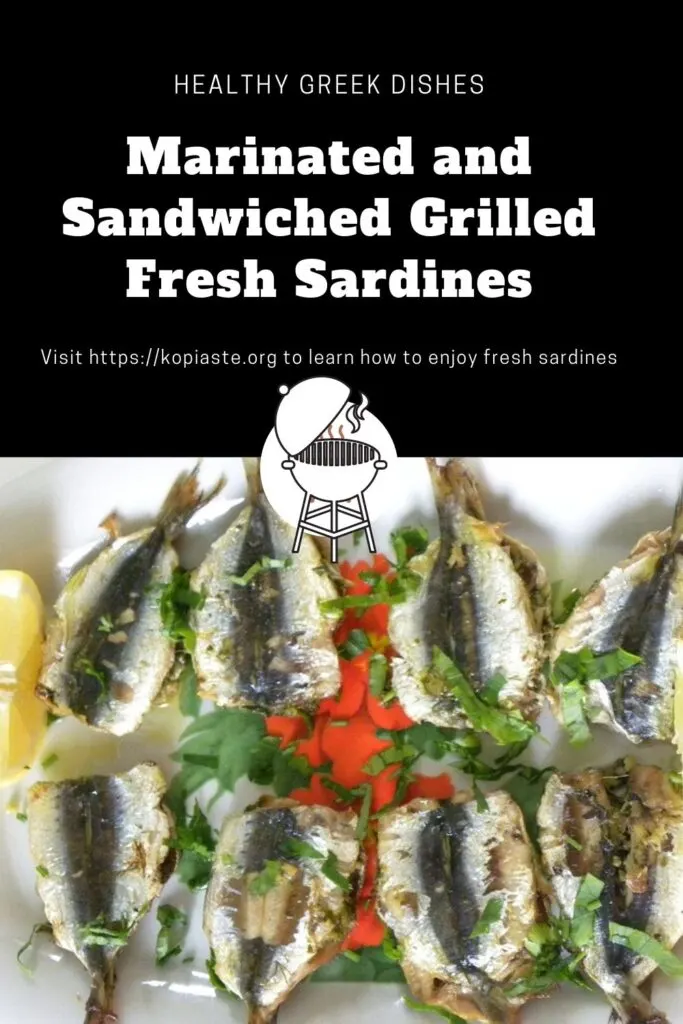 Collage 2 Marinated and Sandwiched Grilled Sardines image
