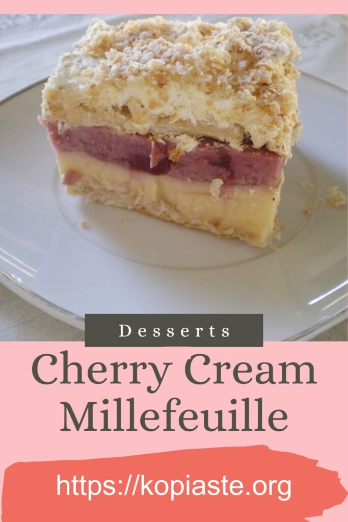 Collage Cherry Cream Millefeuille image