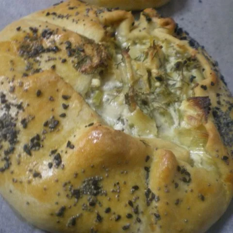 Leek and artichoke galette image