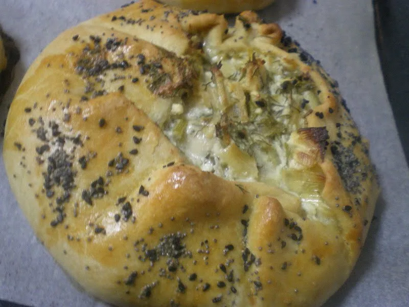 Leek and artichoke galette image
