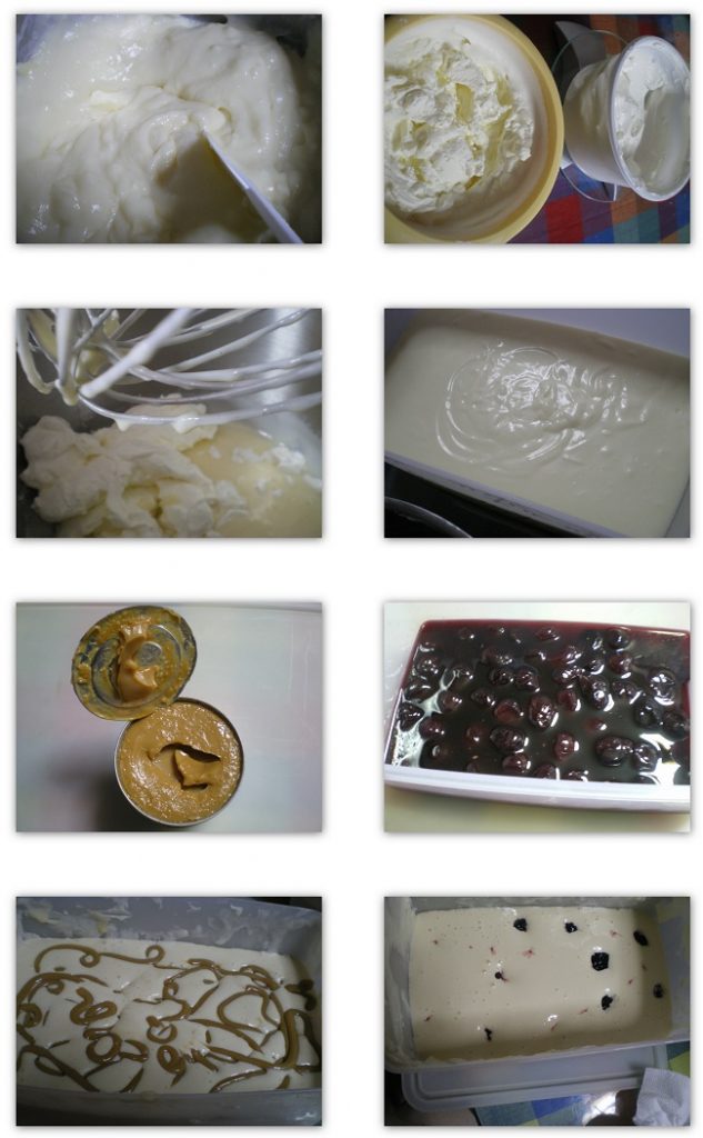 collage ice cream with dulce de leche image