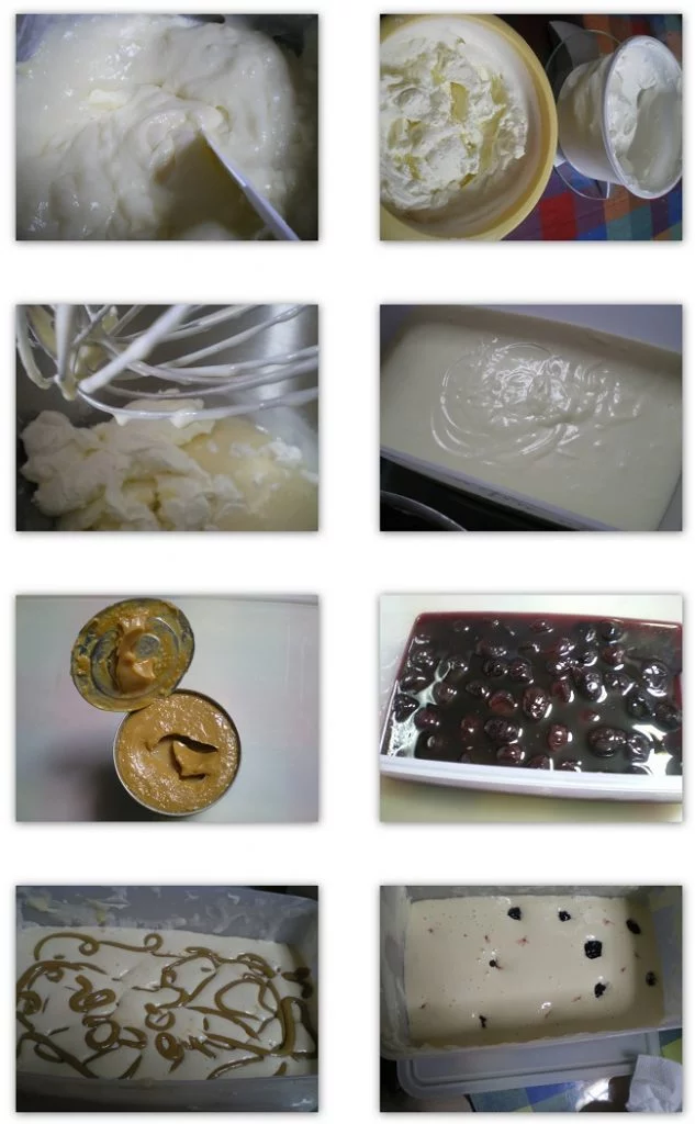 collage ice cream with dulce de leche image