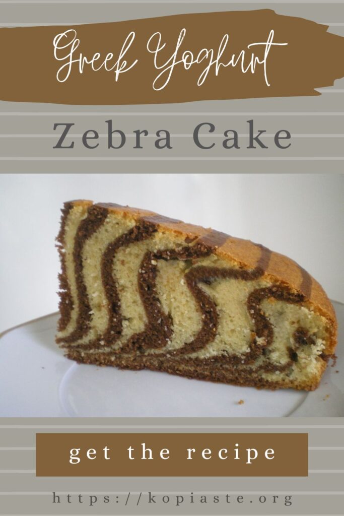 Collage Greek Yoghurt Zebra Cake Image