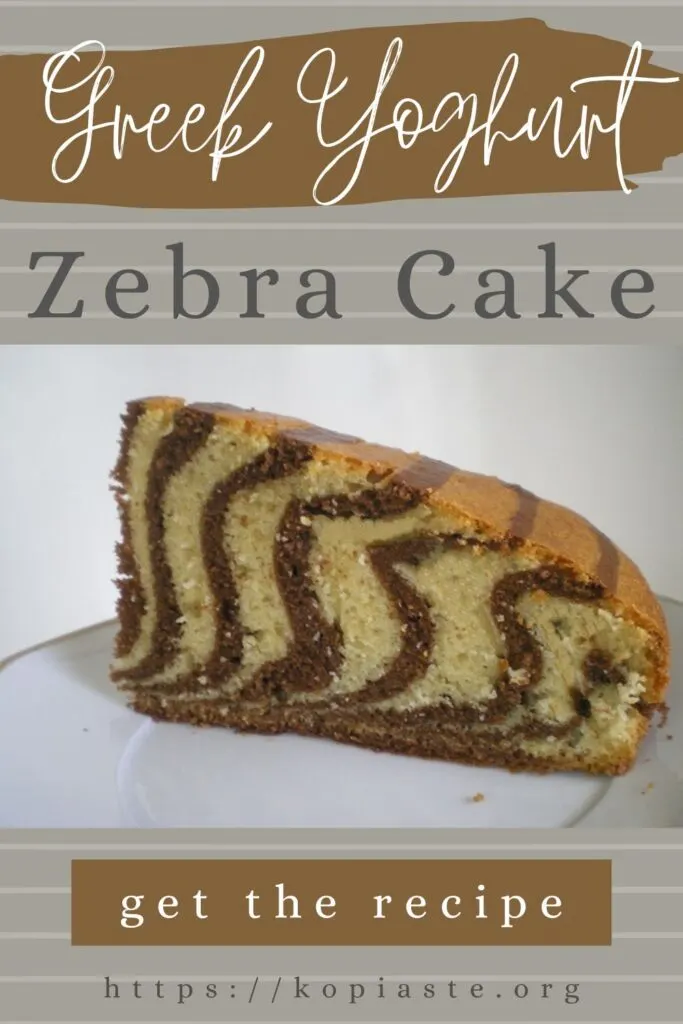 Collage Greek Yoghurt Zebra Cake Image