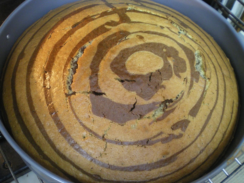 zebra cake baked image