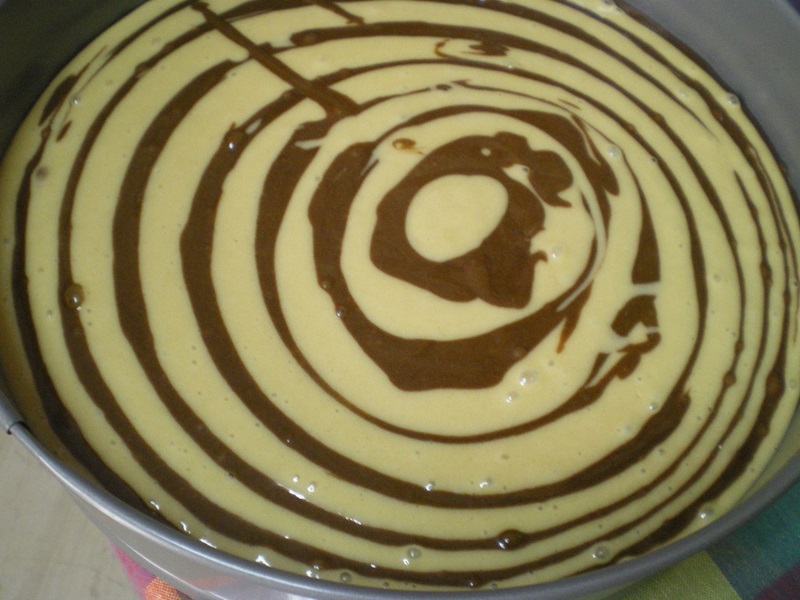 zebra cake before baking image
