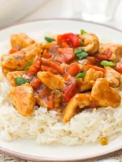 Asian inspired sweet and sour turkey photo