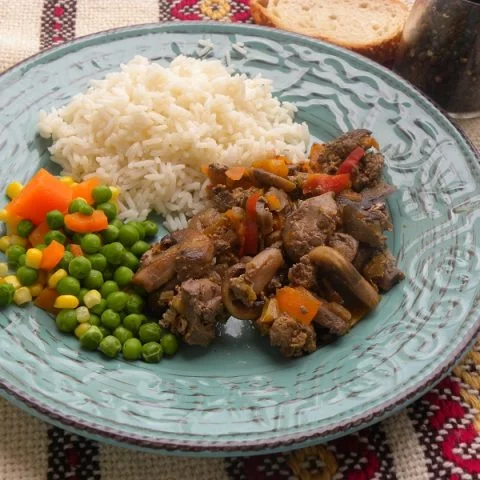 Braised Chicken Livers image