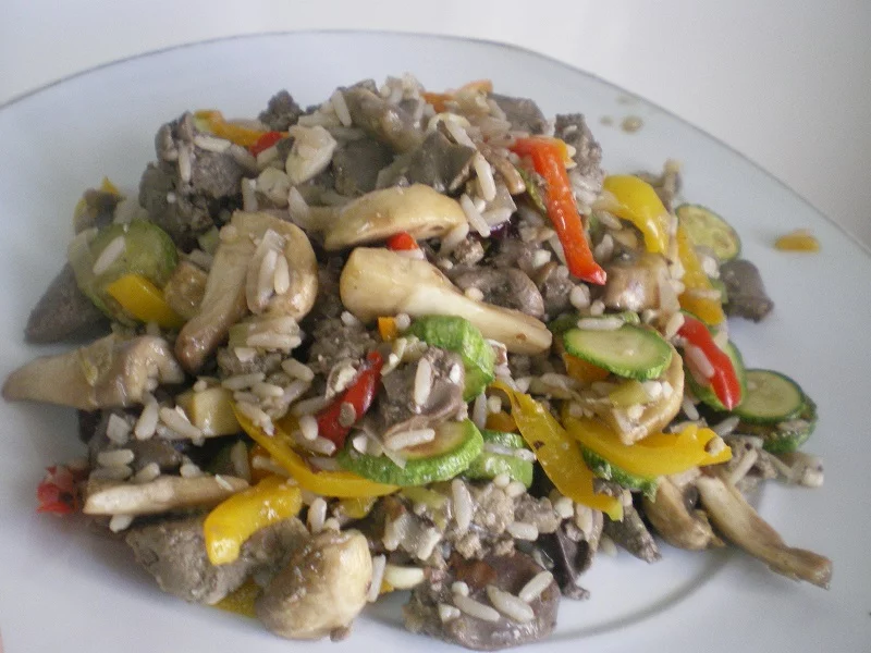 Sykotakia me lahanika Chicken livers image