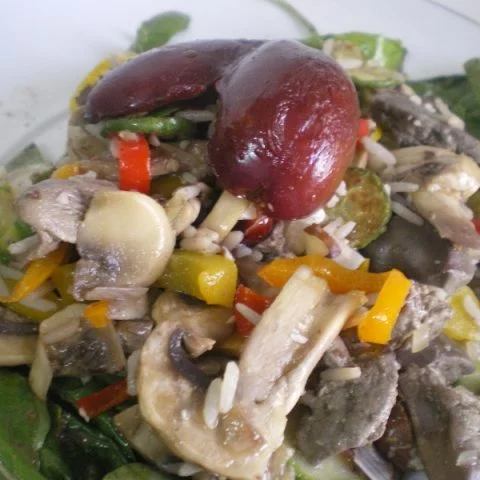 Sykotakia me lahanika Chicken livers picture