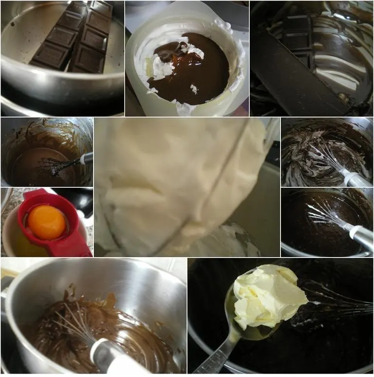 collage-mousse1 collage making the chocolate mousse image