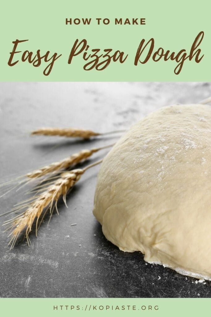 Collage Easy Pizza Dough image