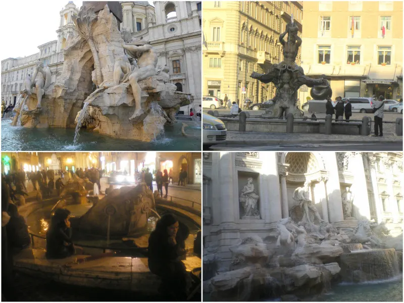 collage-3-fountains Collage Rome fountains image