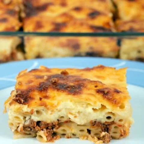 Pastitsio ala Italian or Italian style Pastitsio cut image