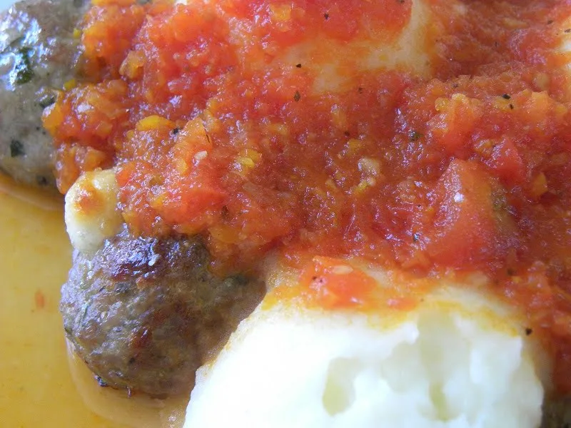 Meatballs with marinara sauce image