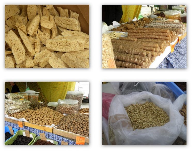 collage trahanas coriander etc