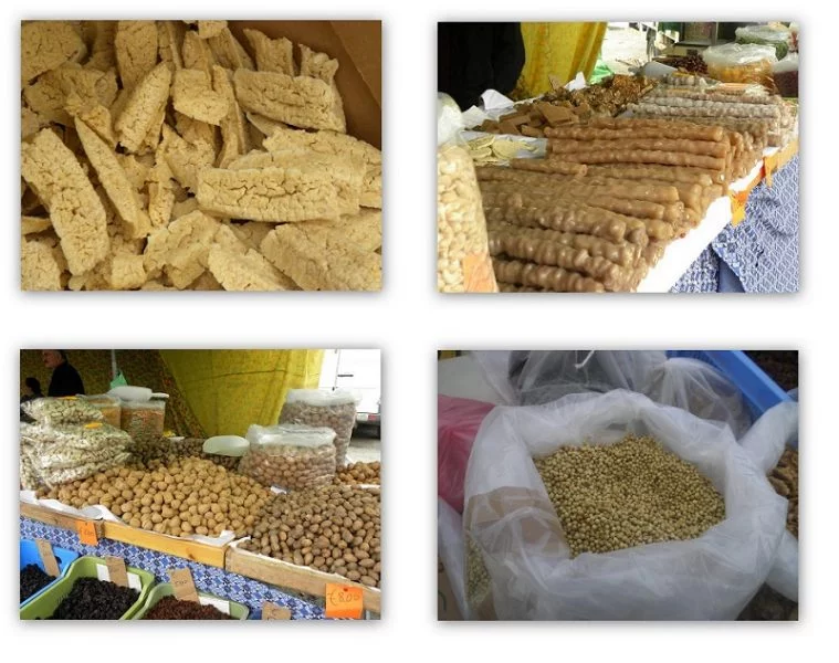 collage trahanas coriander etc