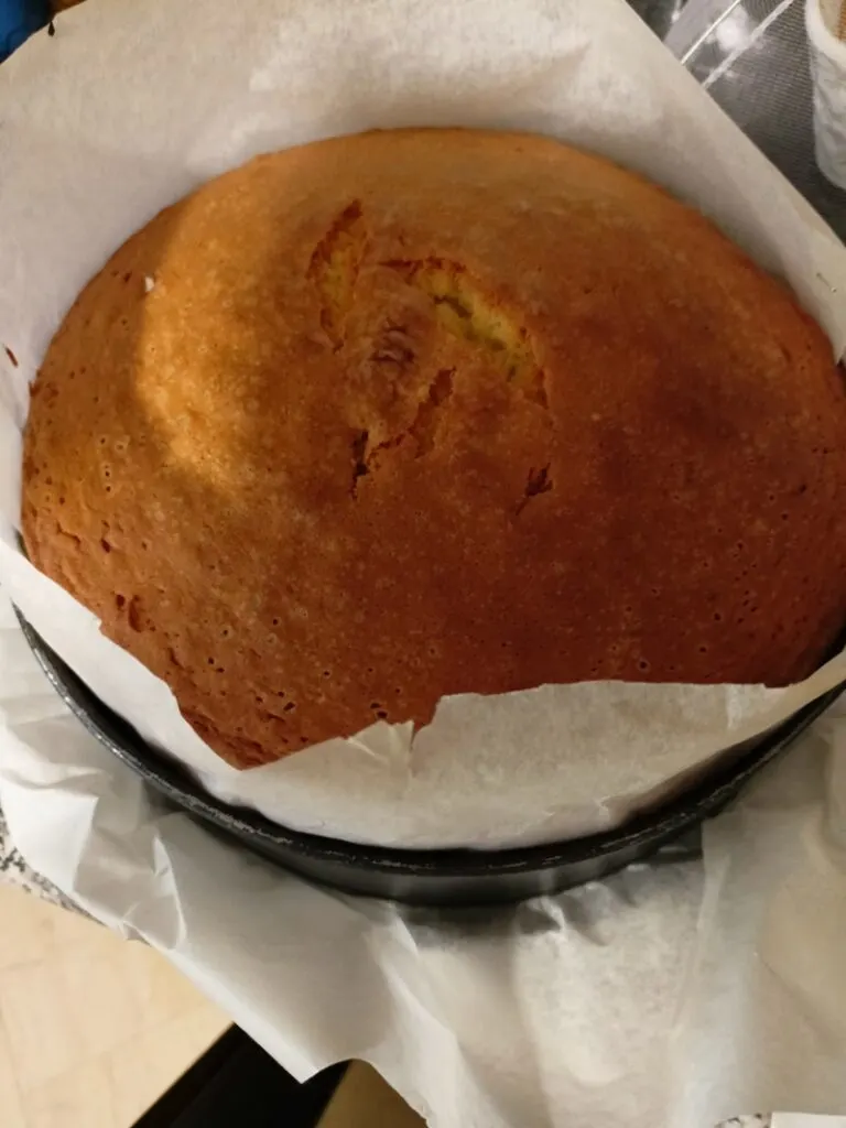 Preparing the sockerkaka sponge cake image
