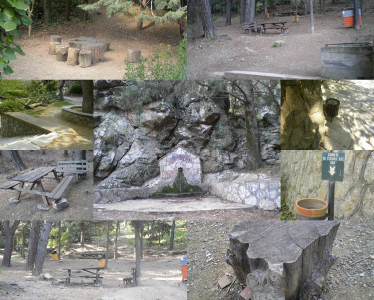 Collage Hymettus rest places