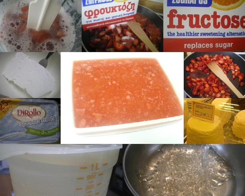 Collage Jelly Strawberry Jelly ricotta image