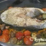 Milokopi with vegetables