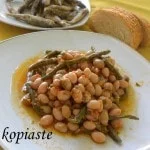Stewed Cranberry beans