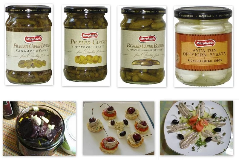 Collage pickled vegetables image