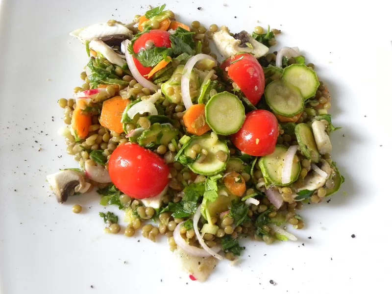 Lentils salad picture
