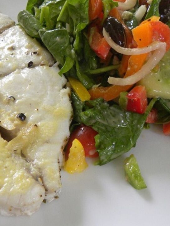Galeos Marinatos (Greek Marinated Tope Steak)
