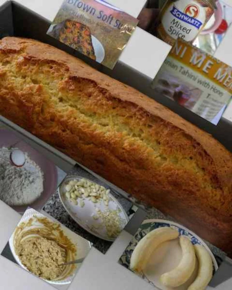 Collage Banana-Bread with Tahini image