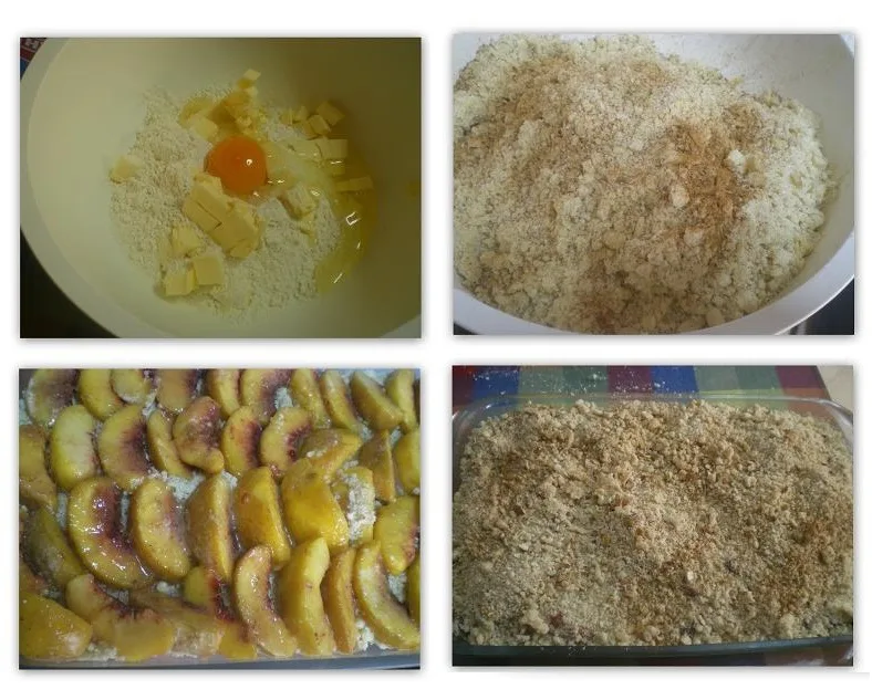 collage peach crumble collage peach crumble image