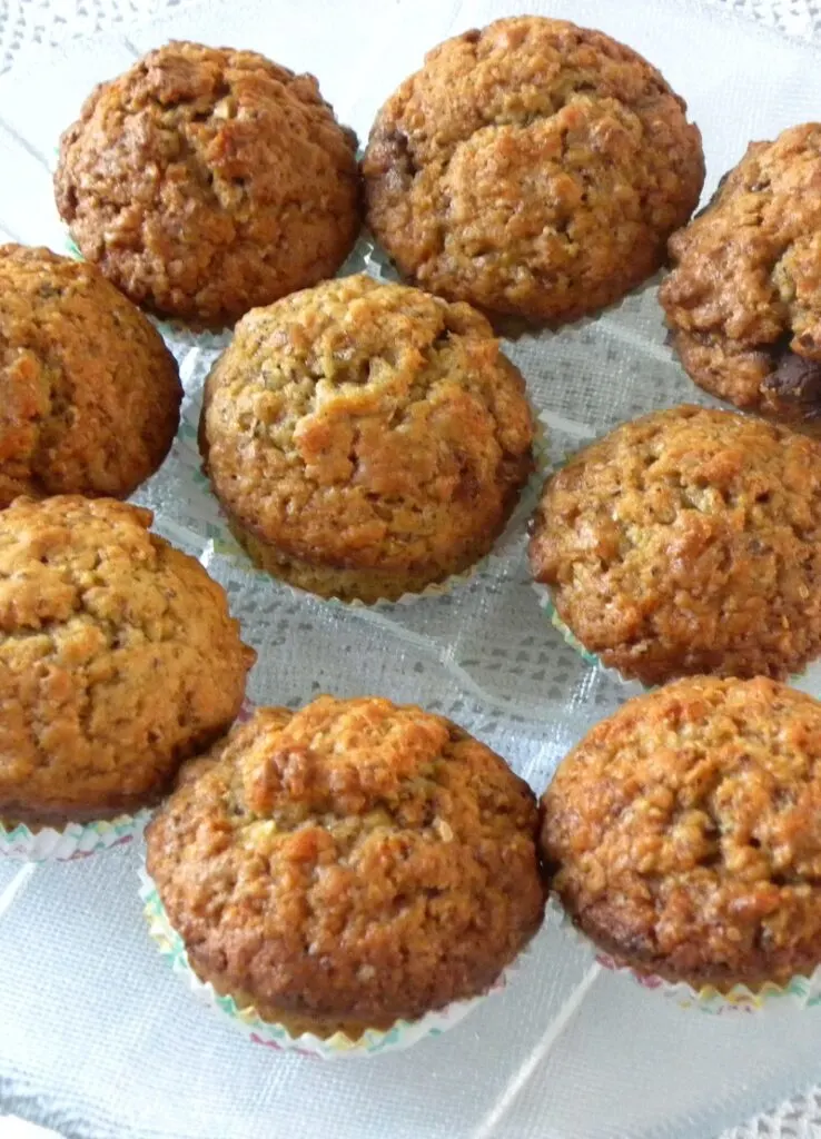 Muffins in platter Banana Muffins image