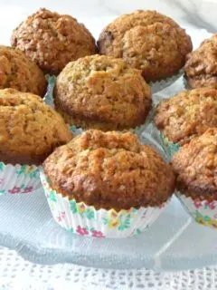 Banana Muffins in platter image