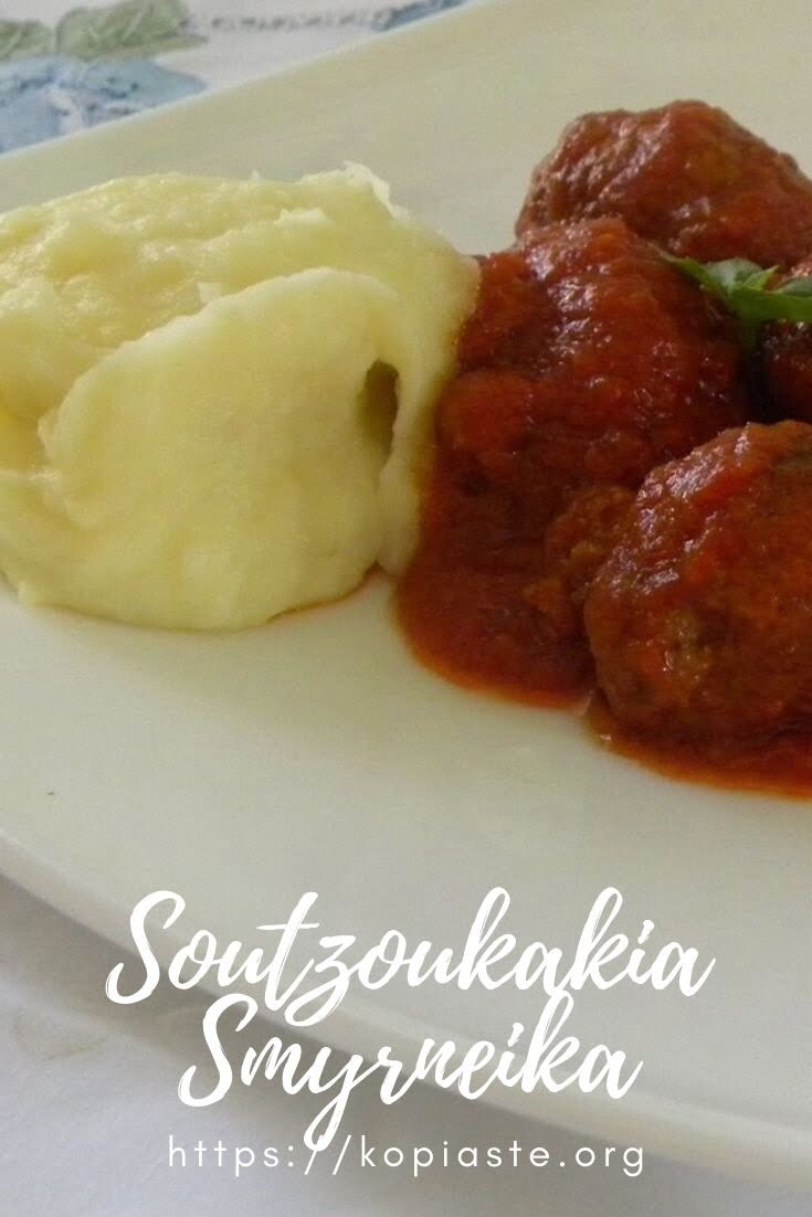 Collage Soutzoukakia with mashed potatoes image