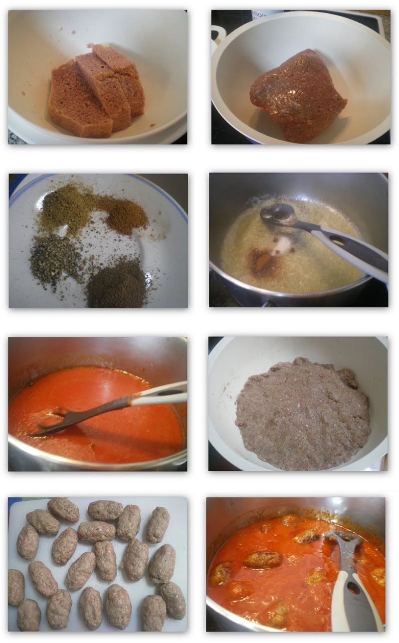 Collage preparing Soutzoukakia image