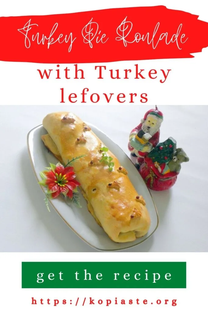 Collage Turkey Pie Roulade with Turkey Leftovers image