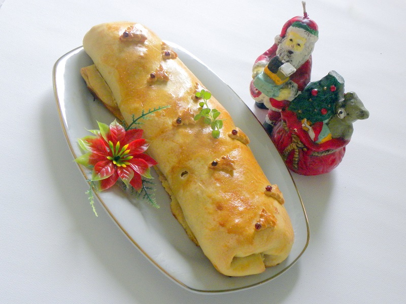 Turkey roulade with turkey leftovers picture