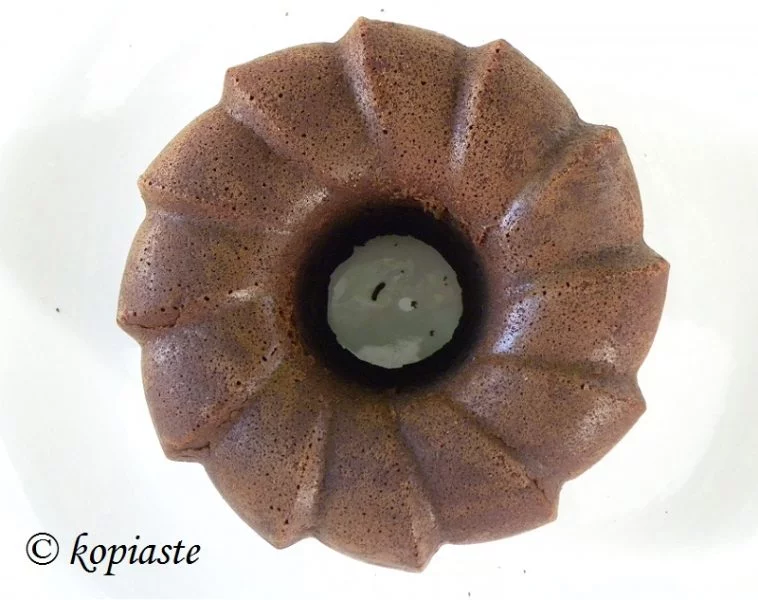 carob cake before adding ganache
