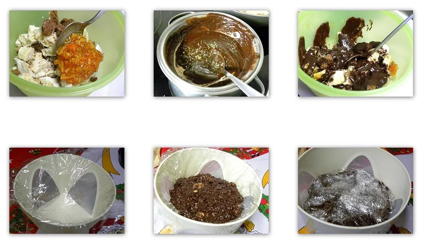collage Gateau with leftover cookies image
