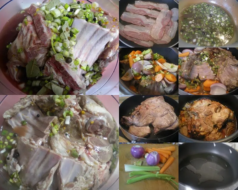 Collage wild boar (Agriogourouno) image