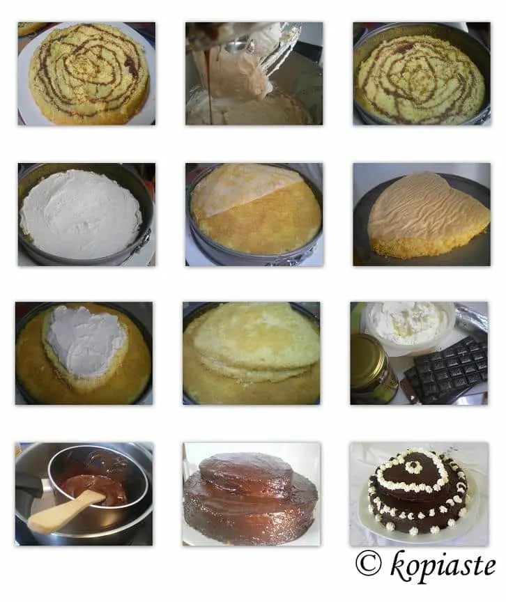 Collage Valentine's cake image