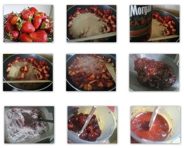 Collage 3 Making strawberry coulis image
