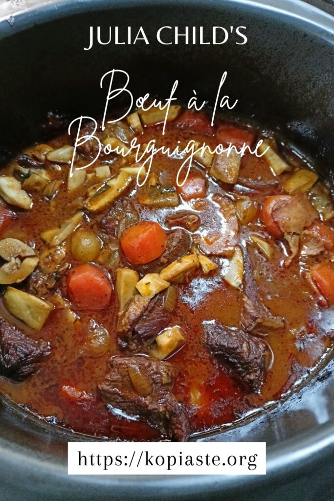 Collage Julia Child's Bœuf à la Bourguignonne image