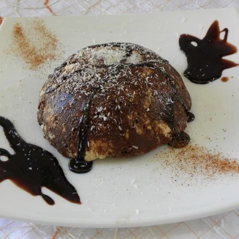 Halvas with chocolate picture