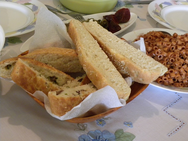 Lagana baked and cut image