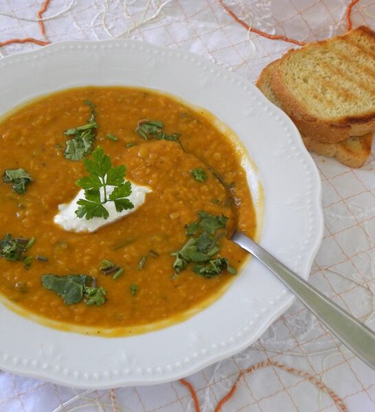 Coconut Red Lentil Soup