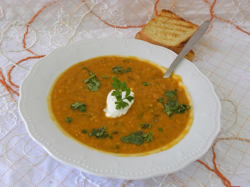 Red lentil Soup picture